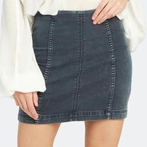 NWT PacSun black denim skirt
